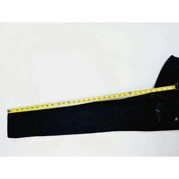 Rag & Bone Size 24X28 Women Black High Rise Skinny Embroidered Pocket Logo Jeans - Picture 8 of 16